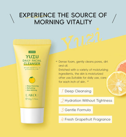 LAIKOU Facial Cleanser Skin Cleansing Moisturizing Anti Acne Blackhead Remove Skincare Face Wash Foam Face Cleanser Skin Care