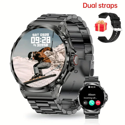 710mAh Bluetooth Call Smart Watch Men Sports Fitness Watches 1.85"HD Health Monitor Waterproof Smartwatch Men For Holiday Gifts