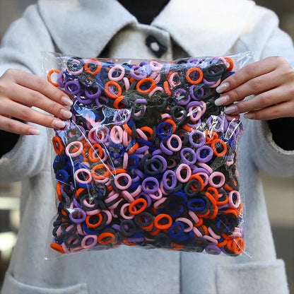 20/50/100Pc Elastic Hair Bands Girls Hair Accessories Mini Colorful Nylon Headband Kids Ponytail Holder Scrunchie Ornaments Gift