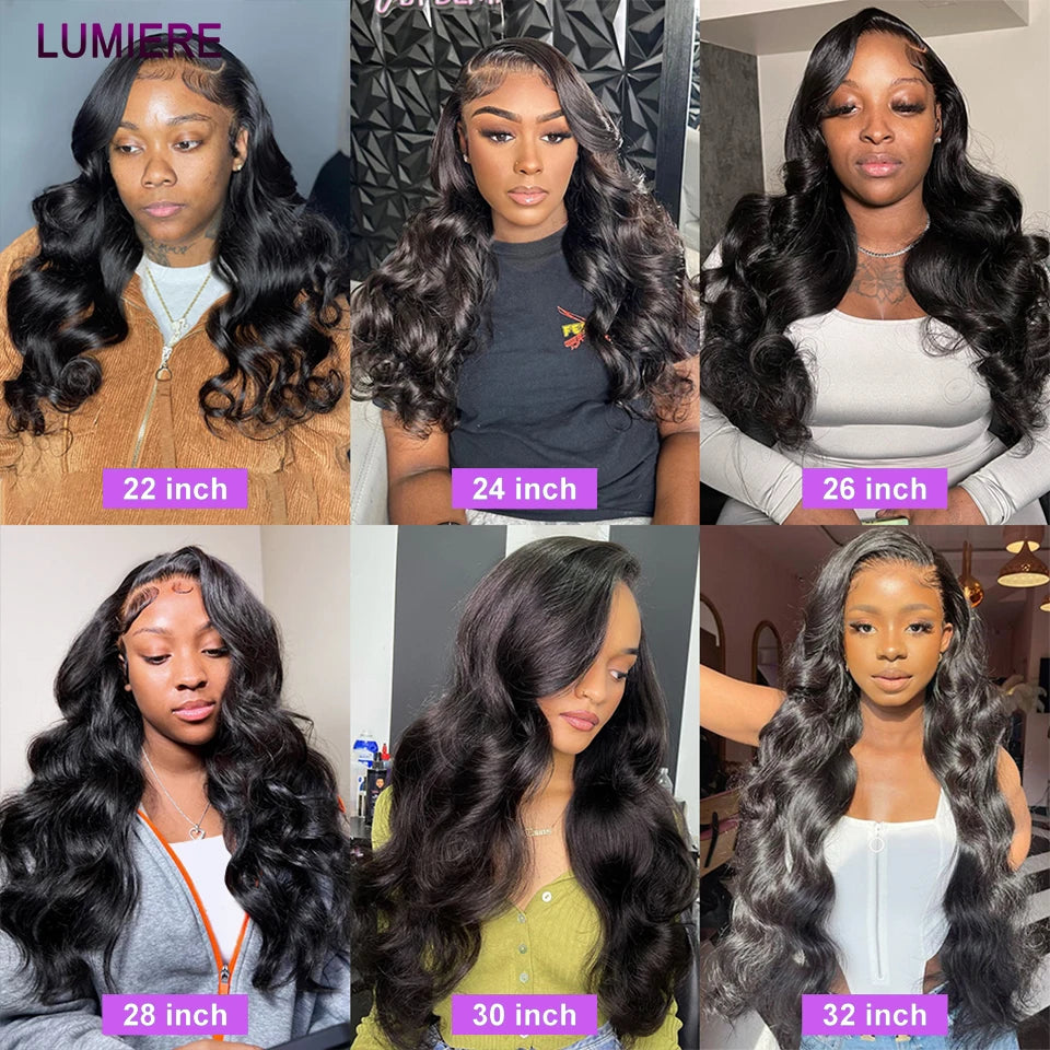 30 40”Body Wave Bundles Raw Bundles Brazilian Virgin Unprocessed Human Hair Loose Deep Wave Curly Bundles Hair Weave Extensions