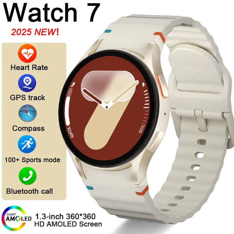 Watch 7 mini NFC GPS Smart Watch Women Health Sport Watch AMOLED Display Heart rate Games Bluetooth call Waterproof Men Watch