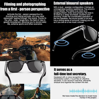 Xiaomi Fashion AI 100MP Camera Smart Glasses Waterproof Bluetooth Call Playing Music Smart Glasses Identify Pictures Use ChatGPT
