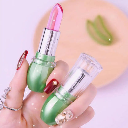 Aloe Vera Jelly Color Changing Lipstick Moisturizing Temperature Color Changing Lip Gloss hydrating Crystal Jelly Lipstick