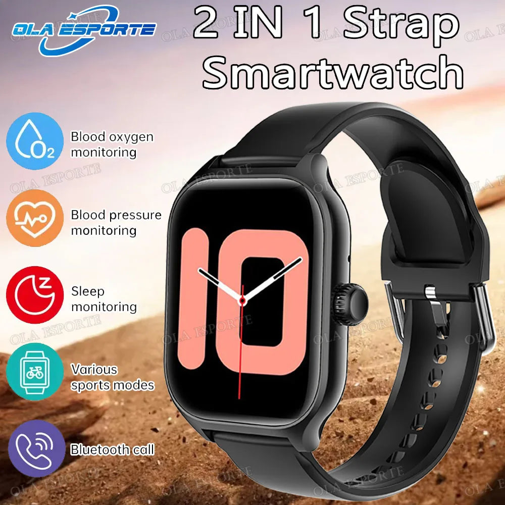 For Android IOS New Smart Watch Bluetooth Call Fitness Tracker Heart Rate Monitor Alarm Clock Outdoor Sports Monitoring Watches