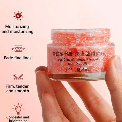 50g Dragon Blood Retinol Face Cream Firming Moisturizer with Placenta Extract Face Serum Smoothing Skin Care Rejuvenation