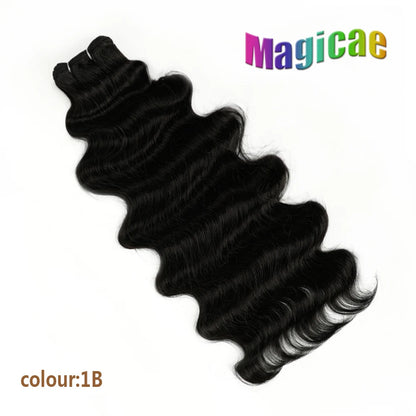 Magicae 30Inches Brown 12# M816# Sliver White Ombre Blond 613 Ombre 27# Body Wave High Temperature Synthetic Hair Extensions