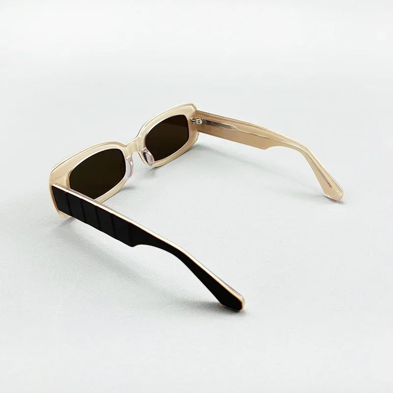 Polarized Designer Sunglasses with Removable Clip-on Frame for Optical Lenses, Aesthetic Glasses for Fashionable Men and Women