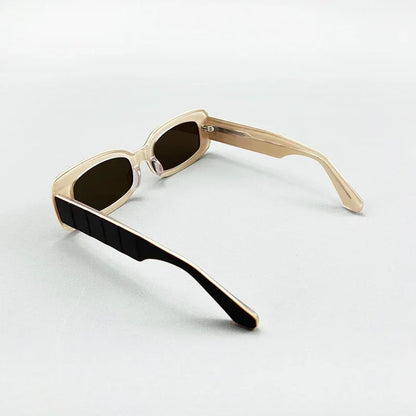 Polarized Designer Sunglasses with Removable Clip-on Frame for Optical Lenses, Aesthetic Glasses for Fashionable Men and Women