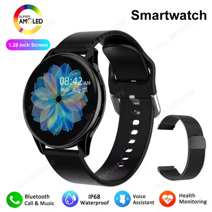 Men Women Sports Smart Watch 1.28" Screen Voice Call Smartwatch Heart Rate Sleep Monitoring Smart Notifications Message Preview