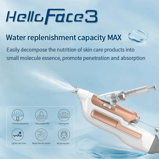 Hello Face 3 High Pressure Airflow Facial Care System - Hydrating Beauty Maintenance Equipment for Skin Care-W8