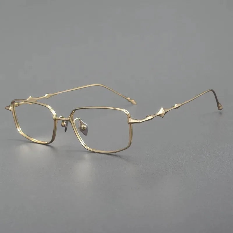 2025 Fashion Korean Titanium Glasses Frame Men Retro Square Eyeglasses Rectangular Eyewear Women Optical Lenses Prescription