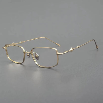 2025 Fashion Korean Titanium Glasses Frame Men Retro Square Eyeglasses Rectangular Eyewear Women Optical Lenses Prescription