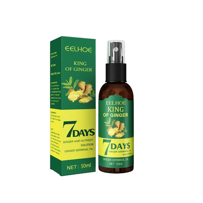 EELHOE Hair Growth Spray 7 Day Ginger Serum Scalp Damaged Treatement Prevent Hair Loss Effective Fast Growth Massage Liquid 50ml