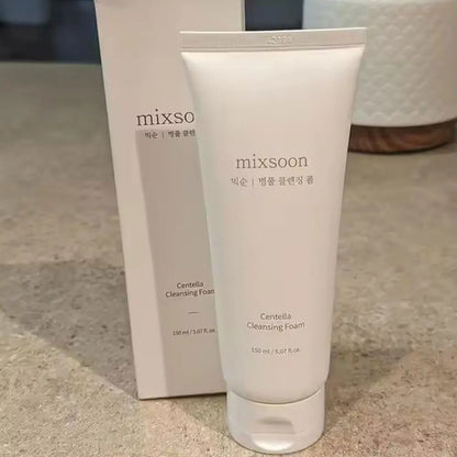 Mixsoon Centella Cleansing Foam Korean Facial Cleanser Delicate Foam Deep Cleansing Oil Control Soothing And Moisturizating