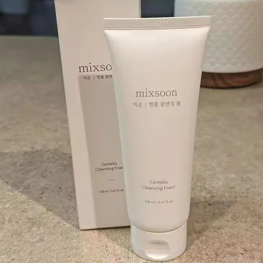 Mixsoon Centella Cleansing Foam Korean Facial Cleanser Delicate Foam Deep Cleansing Oil Control Soothing And Moisturizating