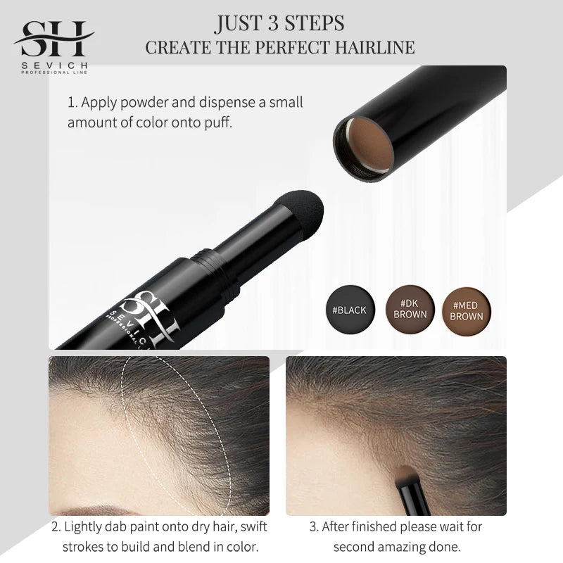 Hairline Repair Stick Hair Dye Stick Pen Blonde Hairline Repairing Pen Hair Powder Waterproof Hairline Refill Cover Gray Hair