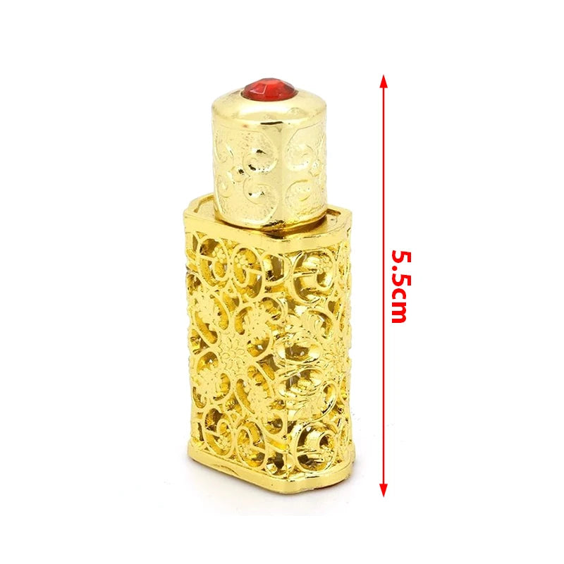 1Pc 3ml Mini Antiqued Perfume Refillable Bottle Arab Style Essential Oils Atomizer Perfume Spray Bottle