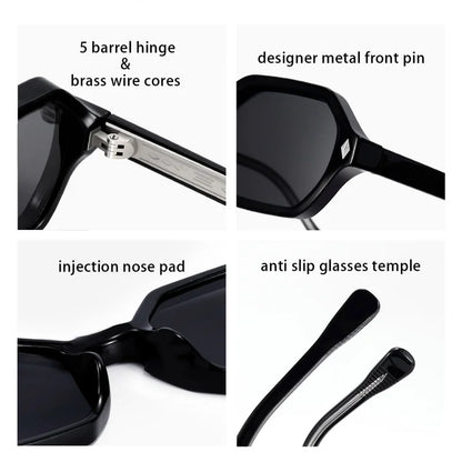Fashion New Sunglasses European and American Style Square Small Frame Unisex Outdoor Street Photography Sunshade Sunglasses