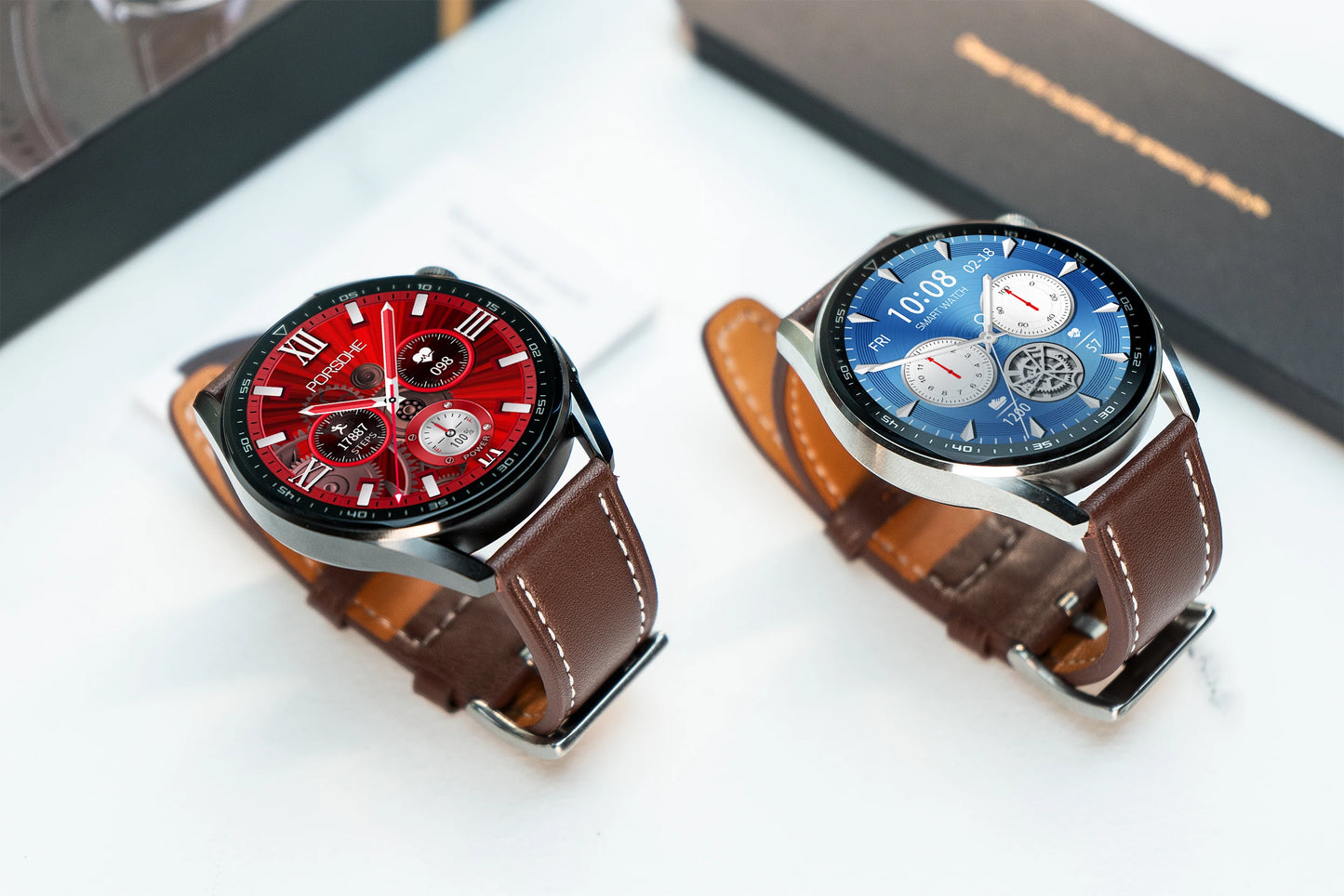 2025 Original Men's smartwatch BT call NFC AI voice assistant Health monitoring Breathing exercises Circular Sports watch