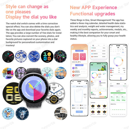 New Waterproof Smart Watch 2025 Heart Rate Multi-Strap Smartwatch Sleep Monitoring Sports Bluetooth Call Men Women Smartwatch