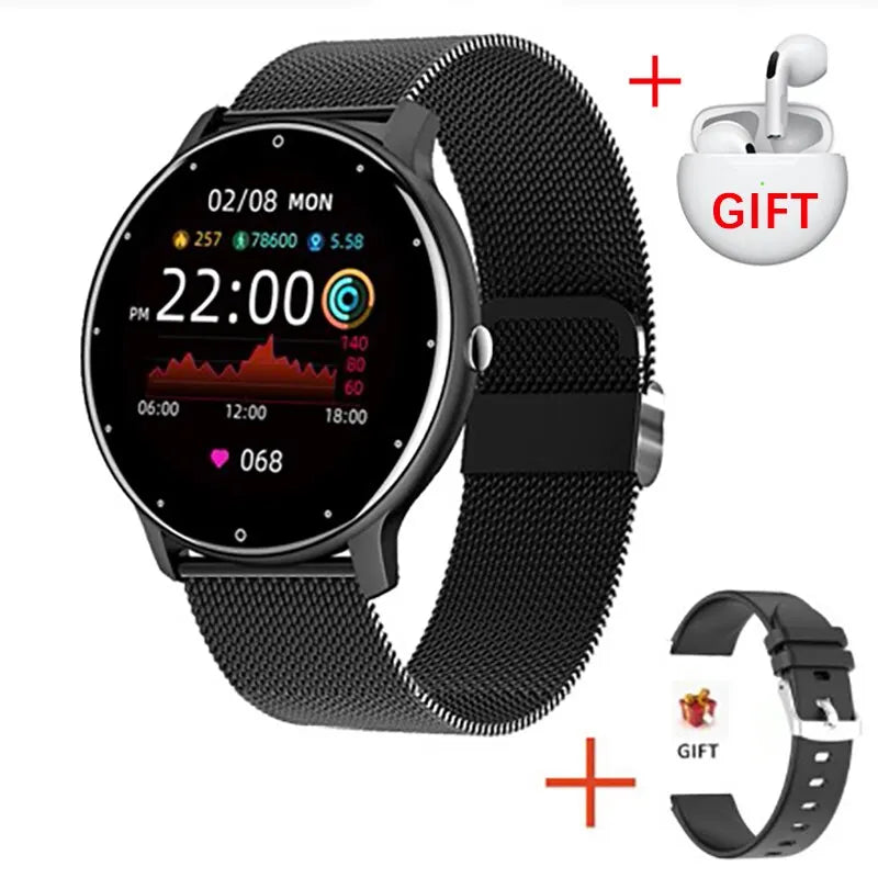 LIGE 2024 New Men Smart Watch Real-time Activity Tracker Heart Rate Monitor Sports Women Smart Watch Men Clock For Android IOS