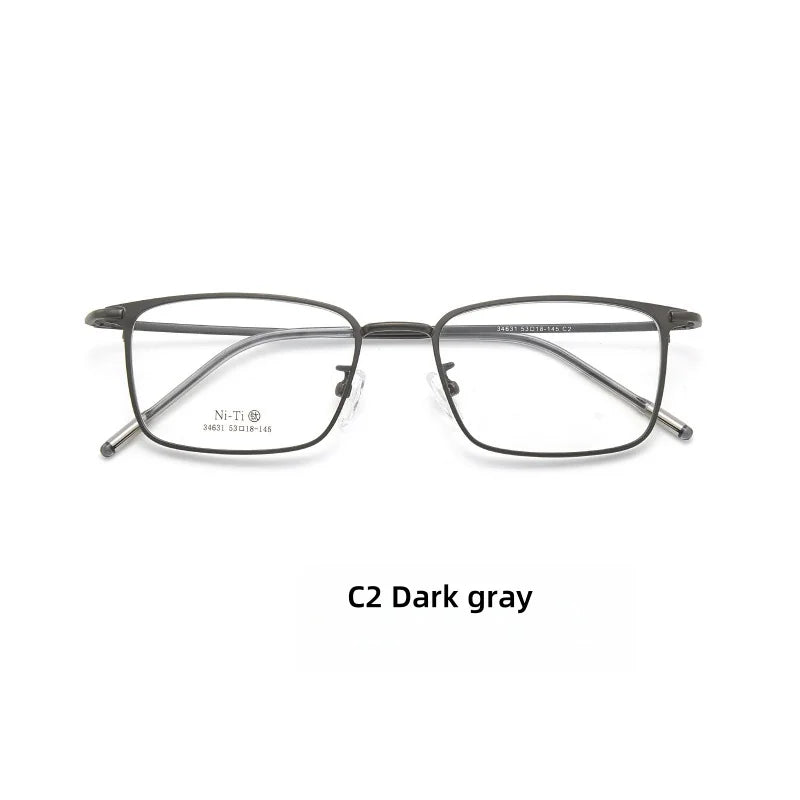 DIEDIESEE Advanced Business Men's Titanium Eyeframe High Elasticity Leg Optical Prescription Frame 34631