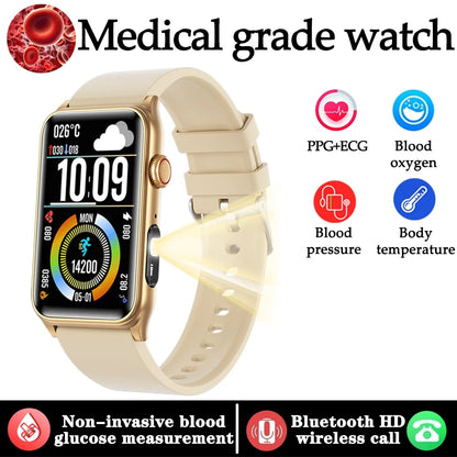 2025 New Medical Grade Health Monitoring Smartwatch Blood Oxygen Blood Pressure BT Call Women's Health smart Watch