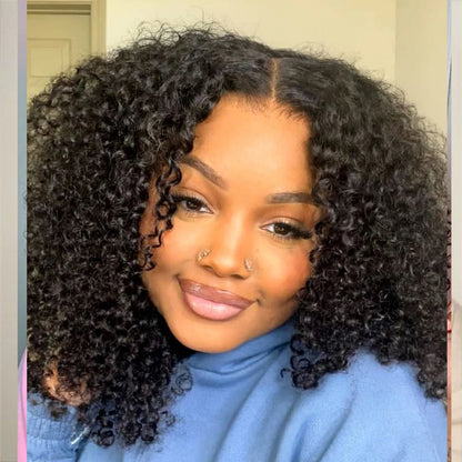 1/3 Afro Kinky Curly Bundles Brazilian Afro Kinky Human Hair Bundles Deal 8-24" Hair Extensions Curly Human Hair Weave For Women