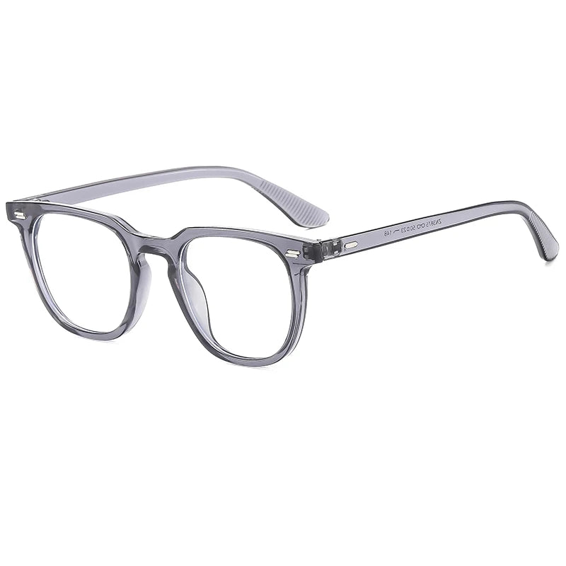 New Style Glasses Trendy Rice Nail Flat Glasses For Men And Women, Fashionable Square Glasses Frames 3875