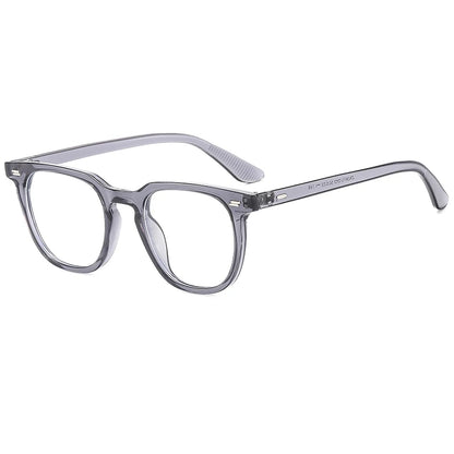 New Style Glasses Trendy Rice Nail Flat Glasses For Men And Women, Fashionable Square Glasses Frames 3875