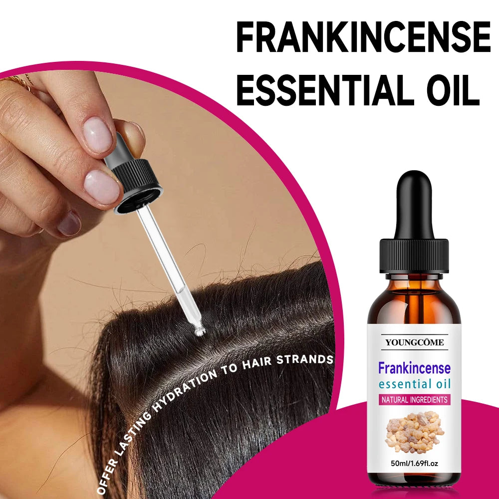 Frankincense Essential Oil Silky Smooth Hair Moisturizes and Softens Hair, Hair Care Essential Oil Prevents Improves Hair Loss
