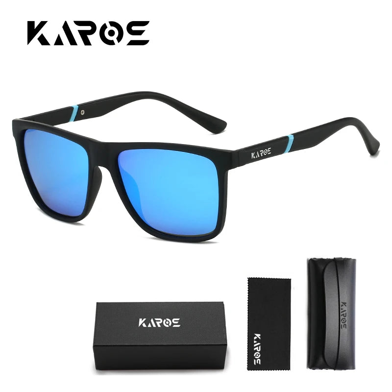 KAROS Polarized Sunglasses Driving Outdoor Travel Ultralight UV400 Eyewear Men Women Sports Fishing Mirror Sun Glassses YZ2015WB