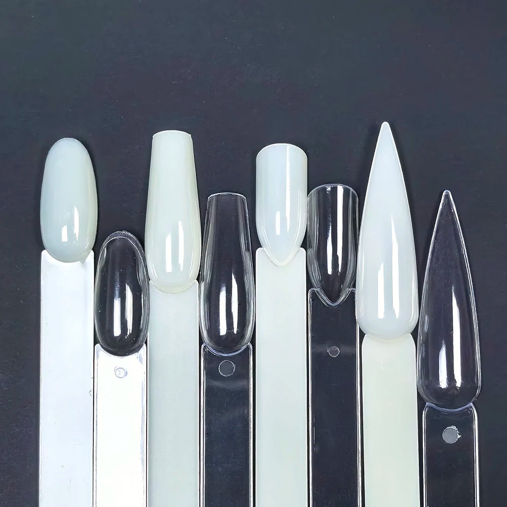 False Nail Tips Nail Swatch Nail Art Display Sticks Acrylic Fan Gel Nail Polish Showing Shelf 30/60 pcs Practice Manicure Tool
