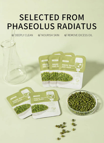 LAIKOU 5pcs Moisturizing Facial Mask Hydrating Sleeping Face Sheet Masks Repairing & Nourishing Night Face Mask Skin Care