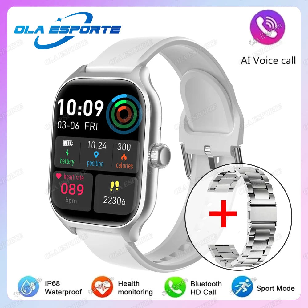New Smart Watch Bluetooth Call Heart Rate Sleep Monitoring 100+ Sports Modes Pedometer IP68 Waterproof Smartwatch For Men Women