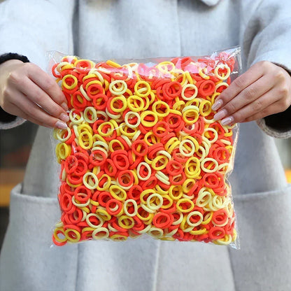 20/50/100Pc Elastic Hair Bands Girls Hair Accessories Mini Colorful Nylon Headband Kids Ponytail Holder Scrunchie Ornaments Gift