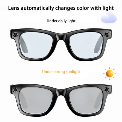 Xiaomi 4K 800W Pixel Smart Glasses AI Cam Recognition Photography Video Record Bluetooth Call Music Playback Voice Wake Up New