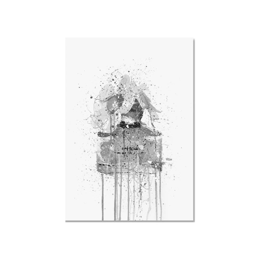 Abstract Street Graffiti Ink Style Perfume Stylized Wall Art Posters Home Room Decor Canvas Painting Mural Picture Print Artwork