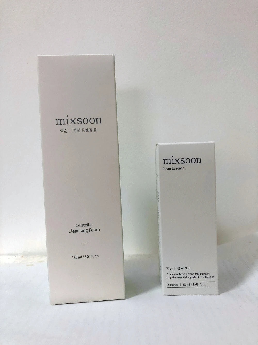 MixsoonCentella Assay Cleansing Milk Oil Control Acne Removal 150ml Soy Essence Deep Moisturizing Exfoliating and Hydrating 50ml