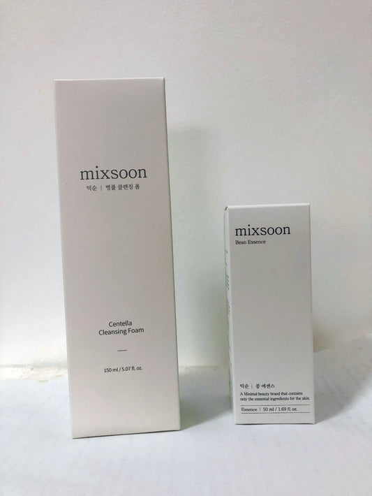 MixsoonCentella Assay Cleansing Milk Oil Control Acne Removal 150ml Soy Essence Deep Moisturizing Exfoliating and Hydrating 50ml