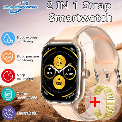 Smart Watch AMOLED Screen Bluetooth Call Smartwatch Weather Heart Rate Sleep Multiple Sports Modes Sport Watches For Android IOS