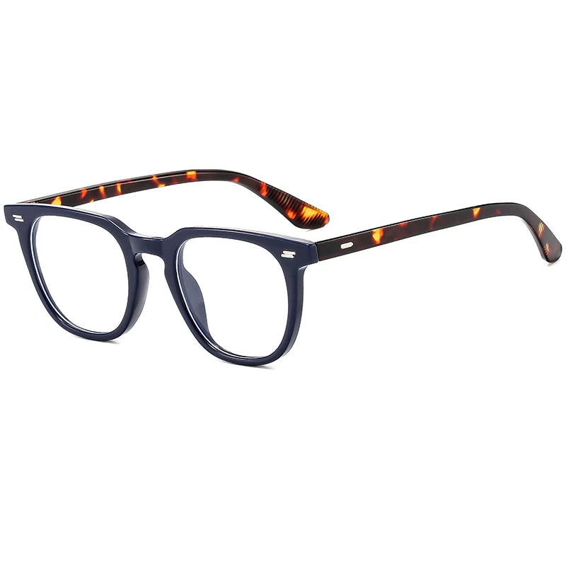 New Style Glasses Trendy Rice Nail Flat Glasses For Men And Women, Fashionable Square Glasses Frames 3875