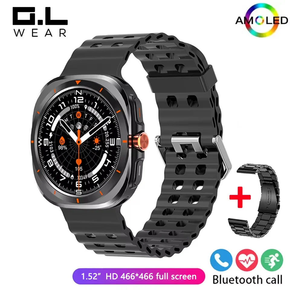 G.L Wear 2025 New Men's Smart Watch 1.52 Inch Bluetooth Talk Sports Fitness Pedometer Woman Smart Watch