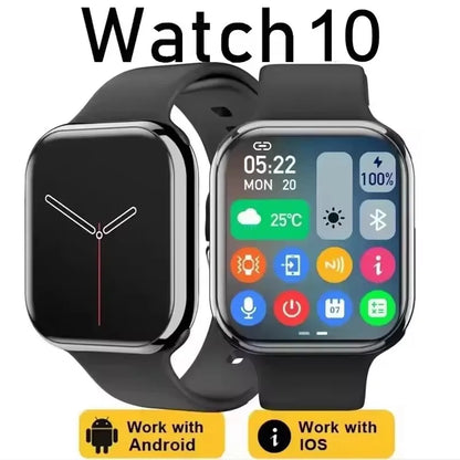 New GPS Watch 10 Smart Watch Men HD AMOLED Memory Music 3D Surround Bluetooth Call Waterproof Smartwatch Woman For Android IOS