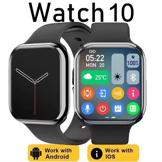 New GPS Watch 10 Smart Watch Men HD AMOLED Memory Music 3D Surround Bluetooth Call Waterproof Smartwatch Woman For Android IOS