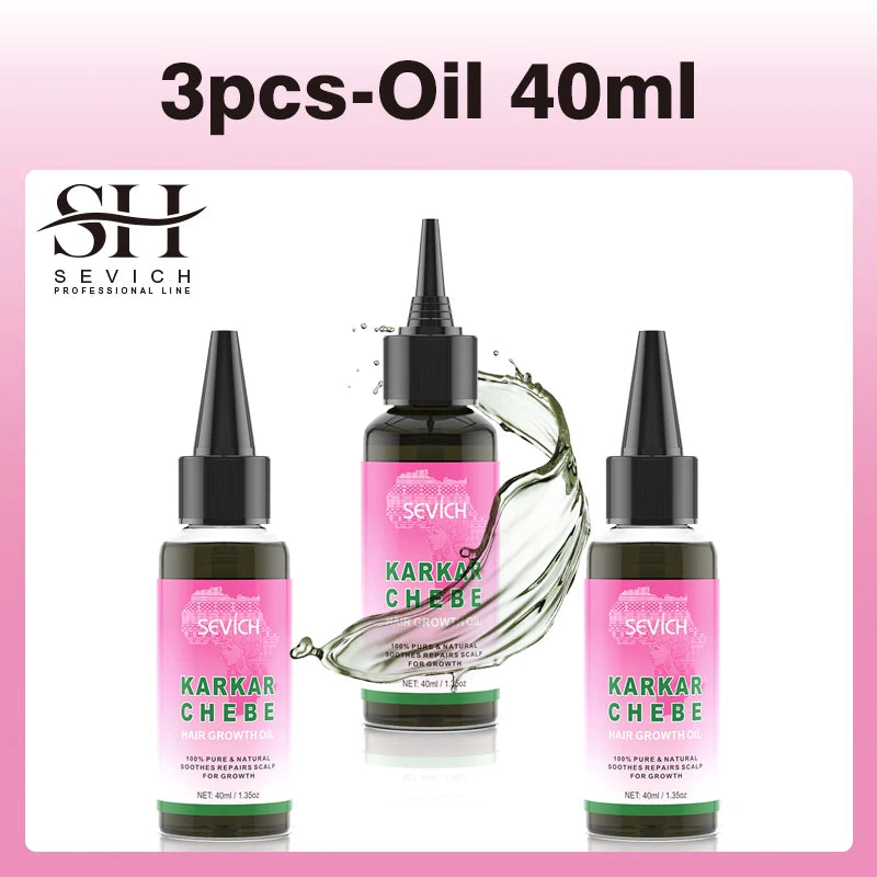2024 New Super Growth Oil Karkar Regrowth Thicken Oils Chebe Anti-Breakage Essential Oil Serum Rosemary Anti Hair Loss Products
