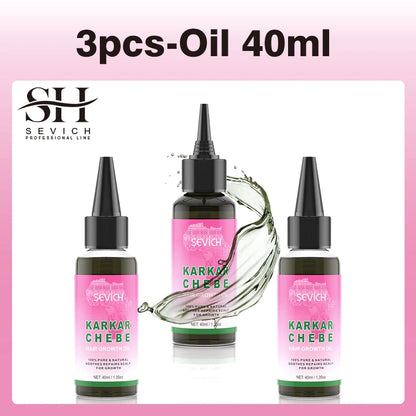 2024 New Super Growth Oil Karkar Regrowth Thicken Oils Chebe Anti-Breakage Essential Oil Serum Rosemary Anti Hair Loss Products