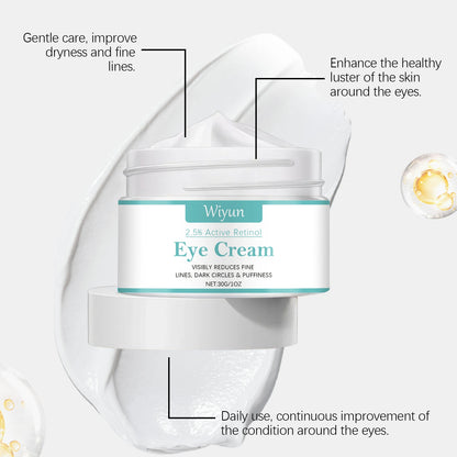 Retinol Eye Cream for Dark Circles Daily Anti-Aging Under Eye Cream Fight Fine Lines Wrinkles Puffiness Removal Eye Skin Care
