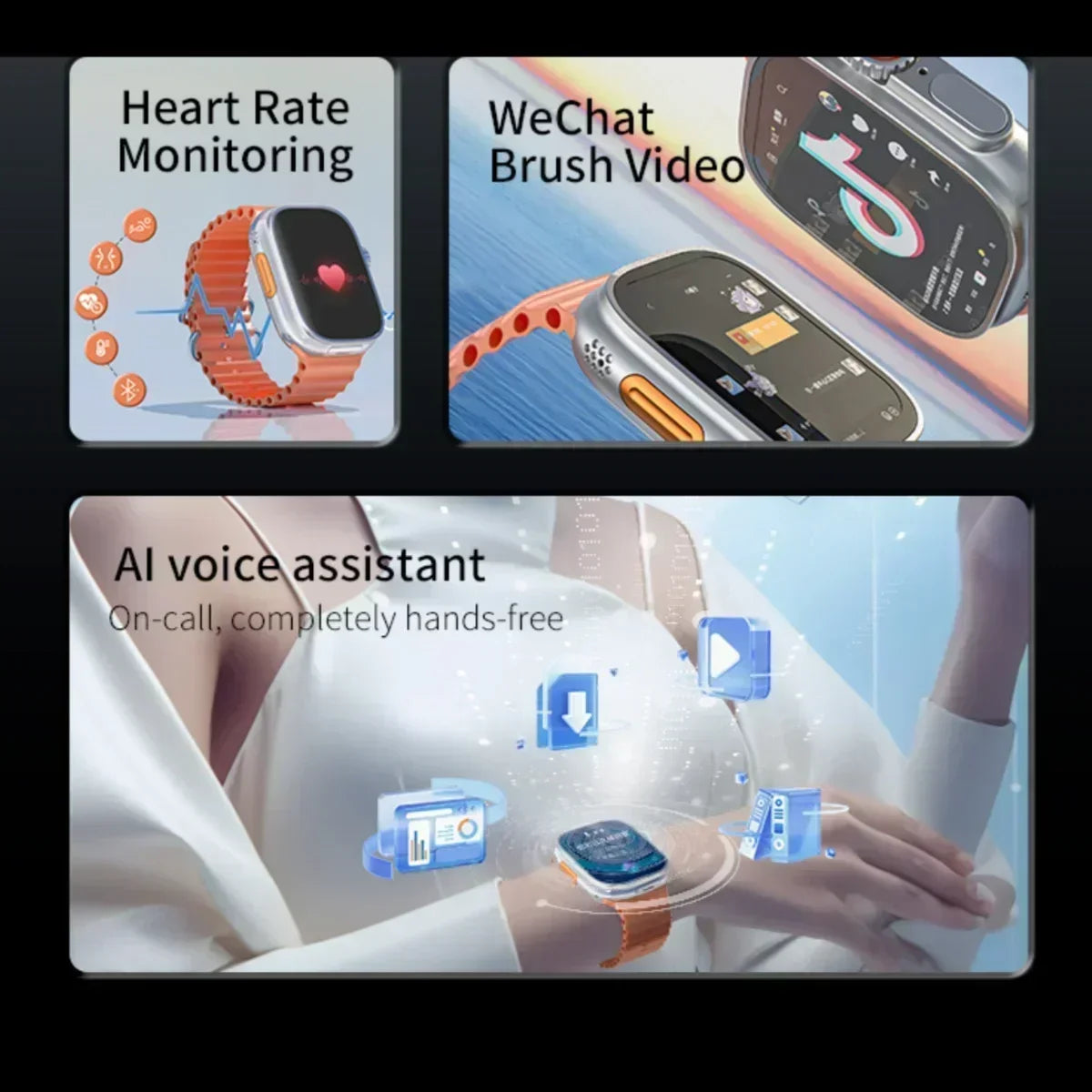 4G Android smartwatch DW99 with 2.2-inch Amoled rotating camera, supports video call, GPS and WIFI app downloads Smart watch Men