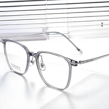 Ultralight TR90 β-Titanium Square Optical Frame for Women Flexible Anti-Slip Plastic Glasses for Daily Wear & Business Casual